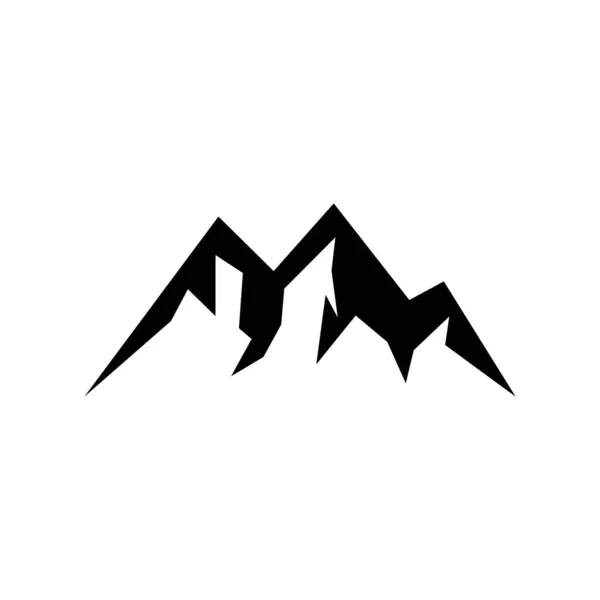 Icono Montaña Logo Plantilla Diseño Ilustración Vectorial — Archivo Imágenes Vectoriales