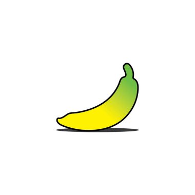 banana fruit logo icon design vector