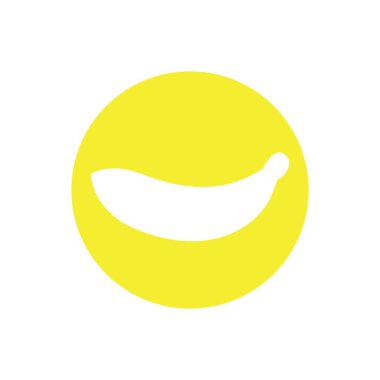 banana fruit logo icon design vector