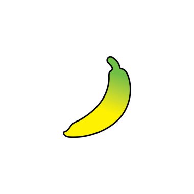 banana fruit logo icon design vector