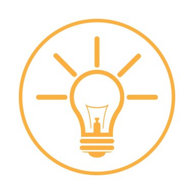 lamp logo design icon vector 