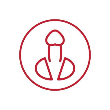 reproductive organs Men penis care logo design icon vector