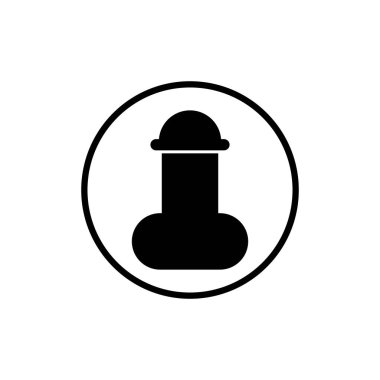 reproductive organs Men penis care logo design icon vector