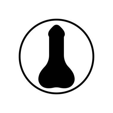 reproductive organs Men penis care logo design icon vector