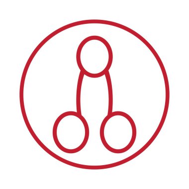 reproductive organs Men penis care logo design icon vector