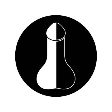 reproductive organs Men penis care logo design icon vector