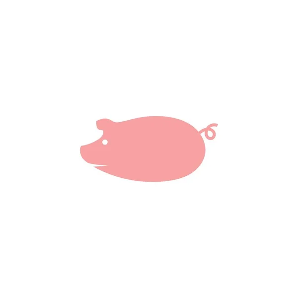 Pig Logo Design Icon Vector — Stock Vector