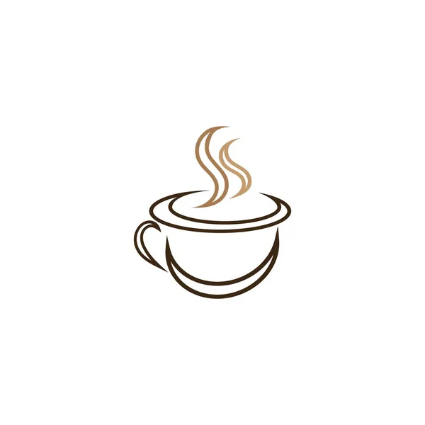 Kaffeetasse Logo Template Vektor Icon Design — Stockvektor