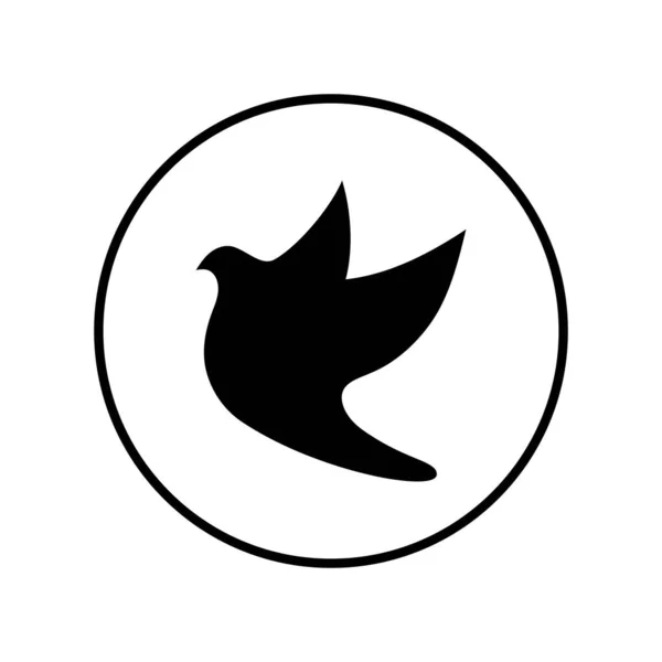 Vogelflügel Taube Logo Vorlage Vektor Illustration — Stockvektor