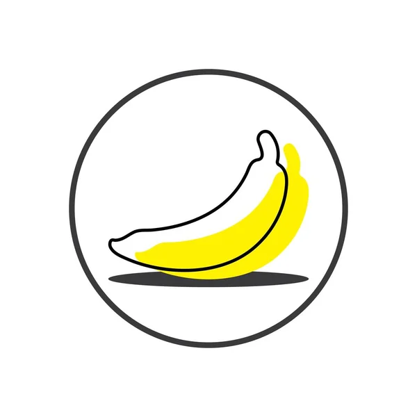 Banana Fruit Logo Icon Design Vector — Archivo Imágenes Vectoriales