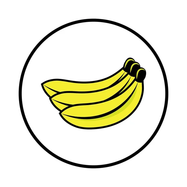 Banana Fruit Logo Icon Design Vector — Stockvector