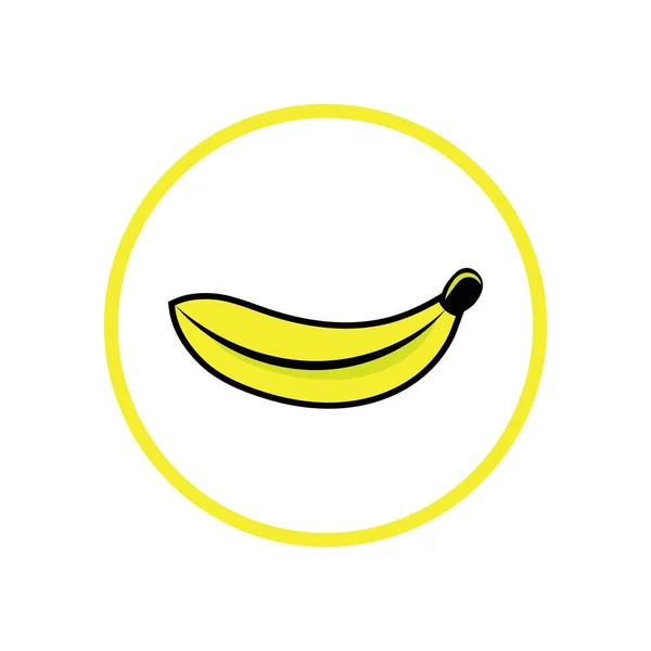 Banana Fruit Logo Icon Design Vector — Stockvector