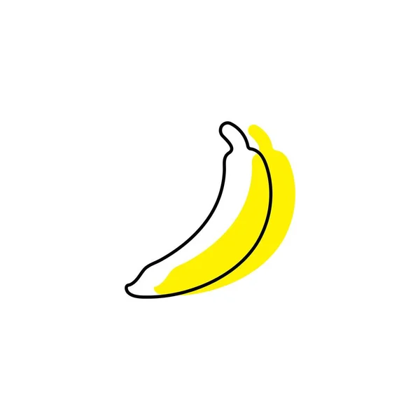 Banana Fruit Logo Icon Design Vector —  Vetores de Stock