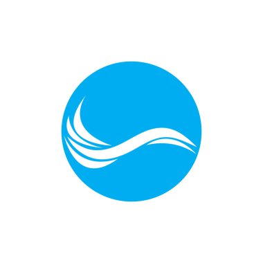 su dalgası logo tasarım şablonu