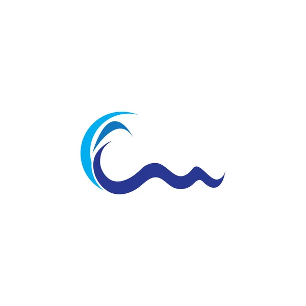 Modelo Design Logotipo Onda Água —  Vetores de Stock