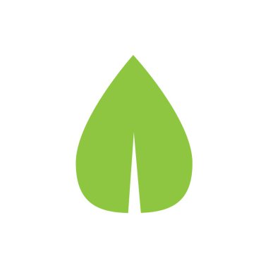 Yaprak logosu vektör tasarımı