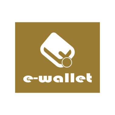 e-wallet logo design icon vector