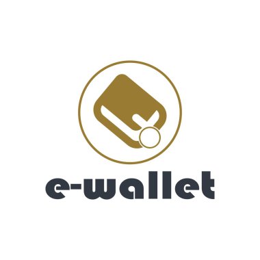 e-wallet logo design icon vector