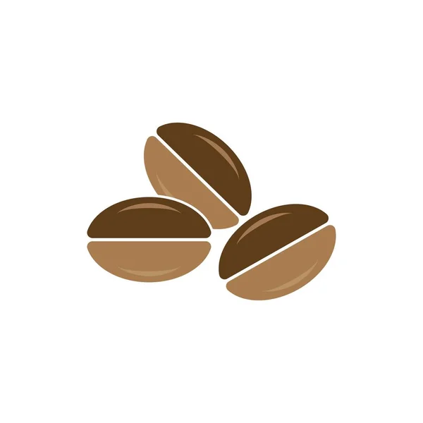 Coffee Bean Icon Vector Illustration Template — Stock Vector