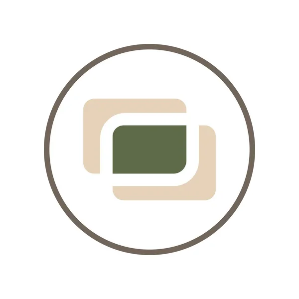 Wallet Logo Design Icon Vector — Stockvektor