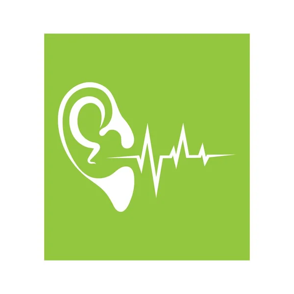 Hearing Logo Template Vector Icon Design — Stock Vector