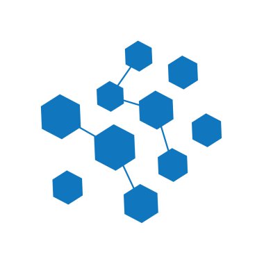 Neuron logo or nerve cell logo design,molecule logo illustration template icon with vector concept 