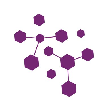 Neuron logo or nerve cell logo design,molecule logo illustration template icon with vector concept 