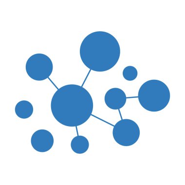 Neuron logo or nerve cell logo design,molecule logo illustration template icon with vector concept 