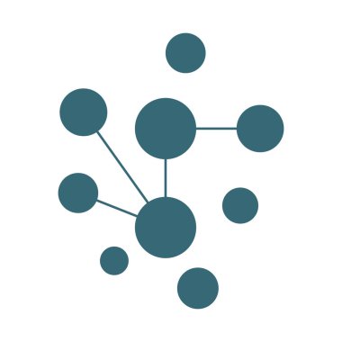 Neuron logo or nerve cell logo design,molecule logo illustration template icon with vector concept 