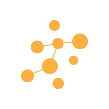 Neuron logo or nerve cell logo design,molecule logo illustration template icon with vector concept 