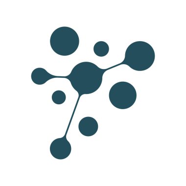 Neuron logo or nerve cell logo design,molecule logo illustration template icon with vector concept 