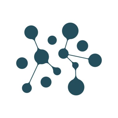 Neuron logo or nerve cell logo design,molecule logo illustration template icon with vector concept 