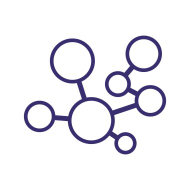 Neuron logo or nerve cell logo design,molecule logo illustration template icon with vector concept 