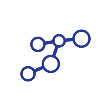 Neuron logo or nerve cell logo design,molecule logo illustration template icon with vector concept 