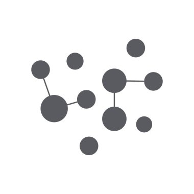 Neuron logo or nerve cell logo design,molecule logo illustration template icon with vector concept 