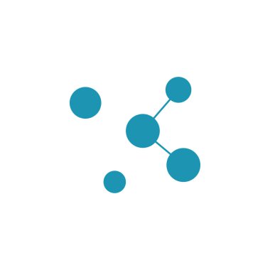 Neuron logo or nerve cell logo design,molecule logo illustration template icon with vector concept 