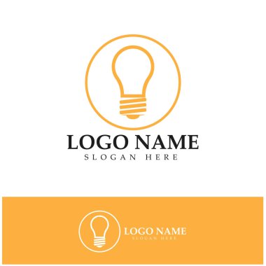 lamp logo design icon vector 