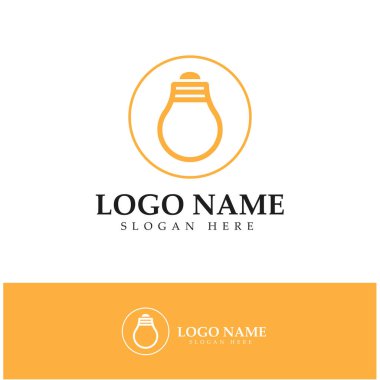 lamp logo design icon vector 
