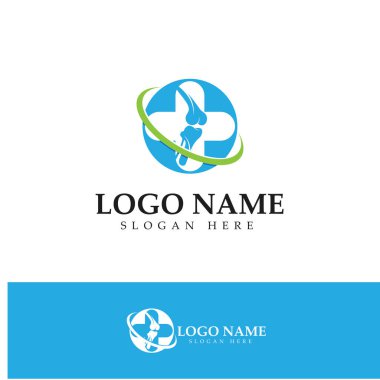 bone care healt logo symbol abstract design vector