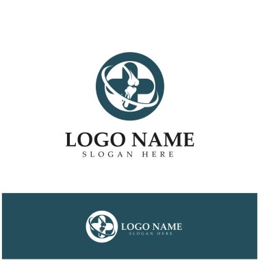 bone care healt logo symbol abstract design vector