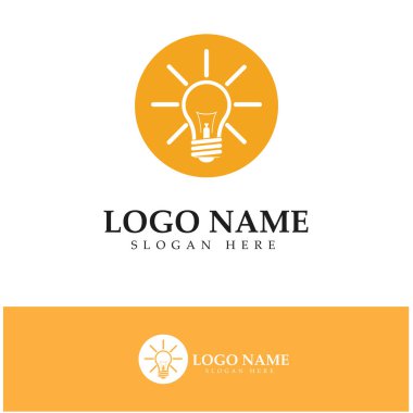 lamp logo design icon vector 