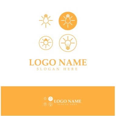 lamp logo design icon vector 
