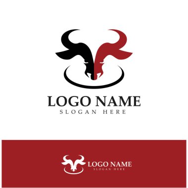 Boğa boynuzu logosu ve sembol simge simgeleri uygulaması