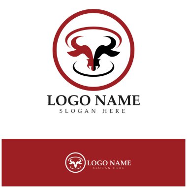 Boğa boynuzu logosu ve sembol simge simgeleri uygulaması