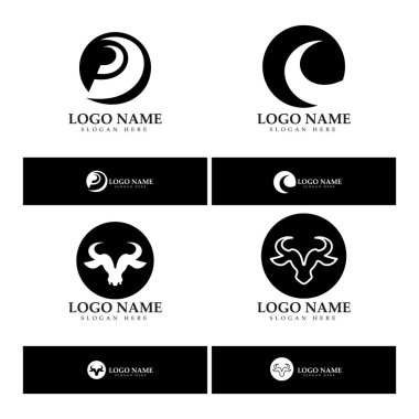 Boğa boynuzu logosu ve sembol simge simgeleri uygulaması