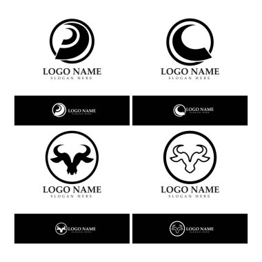 Boğa boynuzu logosu ve sembol simge simgeleri uygulaması