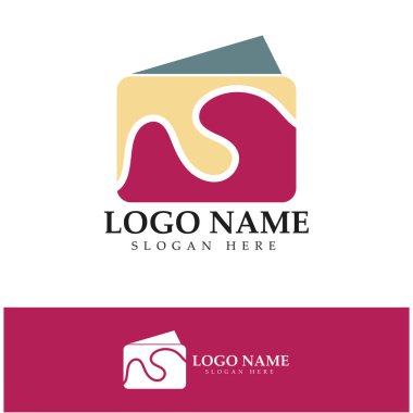 e-wallet logo design icon vector