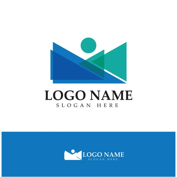Wallet Logo Design Icon Vector — Image vectorielle