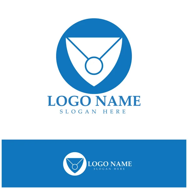 Wallet Logo Design Icon Vector — Archivo Imágenes Vectoriales