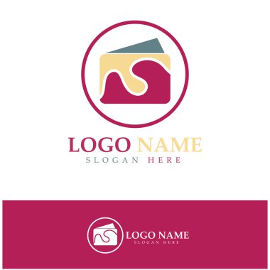 e-wallet logo design icon vector